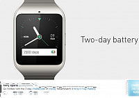 Sony напомнила, что SmartWatch 3 работают дольше Apple Watch