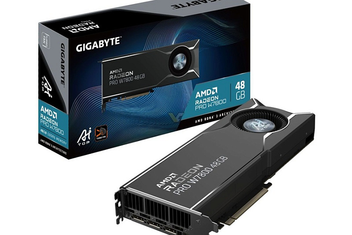 GIGABYTE преждевременно показала Radeon PRO W7800 с 48 Гбайтами памяти