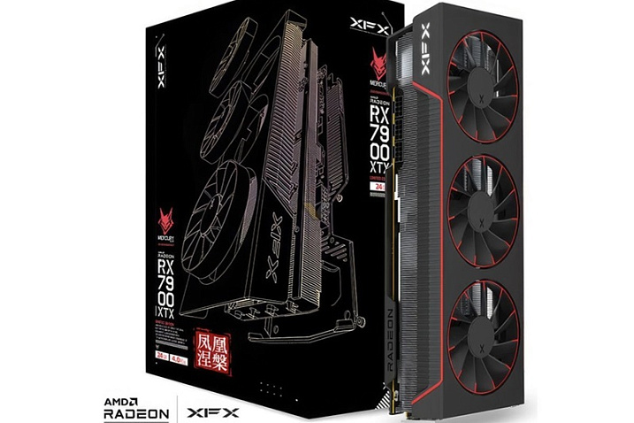 XFX Radeon RX 7900 XTX Phoenix Nirvana оснащается вентиляторами с магнитами
