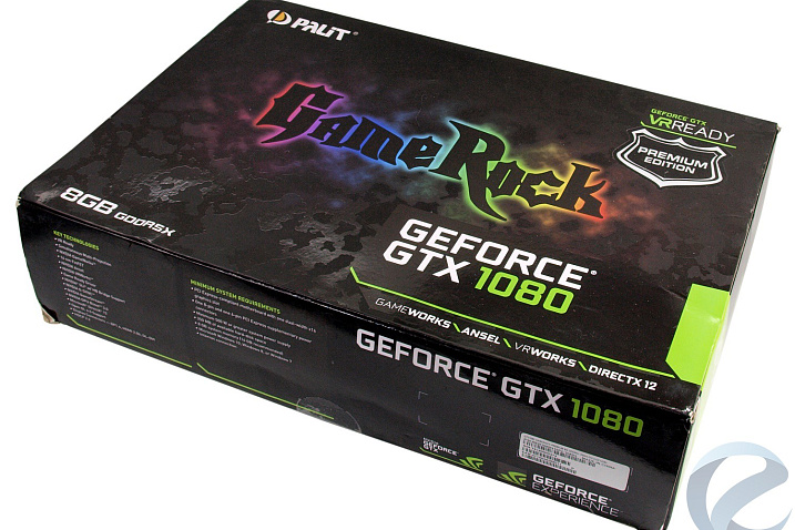 Обзор и тест видеокарты Palit GeForce GTX 1080 GameRock Premium Edition