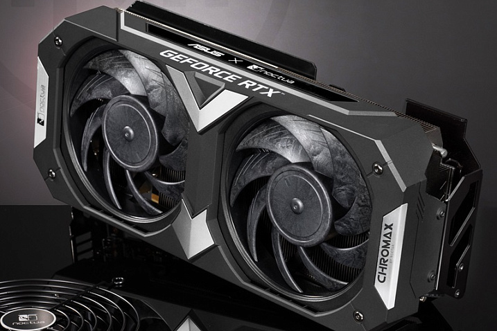 Моддер показал, как может выглядеть ASUS RTX 4080 SUPER Noctua с черными вентиляторами