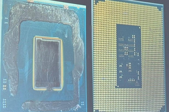 Утечка изображения Intel Core Ultra 9 285K без крышечки
