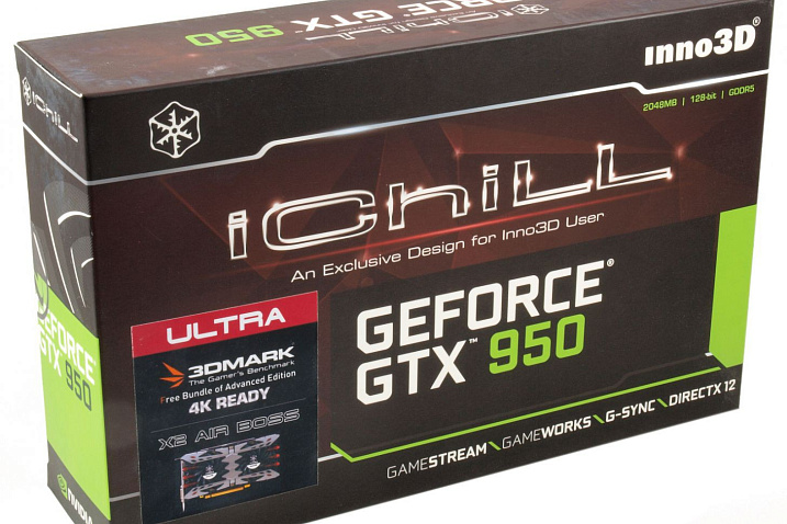 Обзор и тест видеокарты Inno3D iChill GeForce GTX 950 2GB Ultra