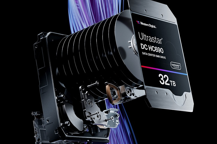 Western Digital представила жесткий диск Ultrastar DC HC690 объемом 32 Тбайта