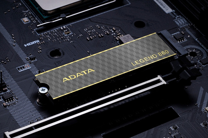 Накопитель ADATA Legend 860 способен достигать скорости работы 6000 Мбайт/с