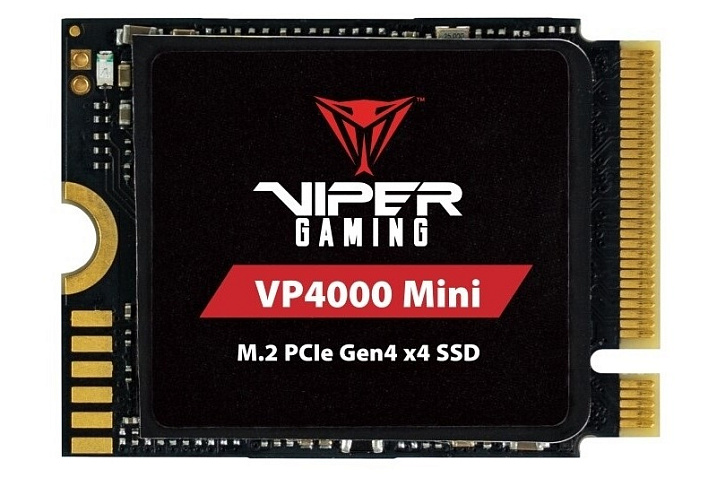 Твердотельный накопитель Patriot Viper VP4000 Mini выполнен в форм-факторе M.2 2230