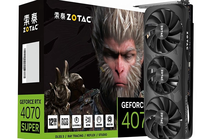 ZOTAC выпустила GeForce RTX 4070 SUPER Wukong Edition