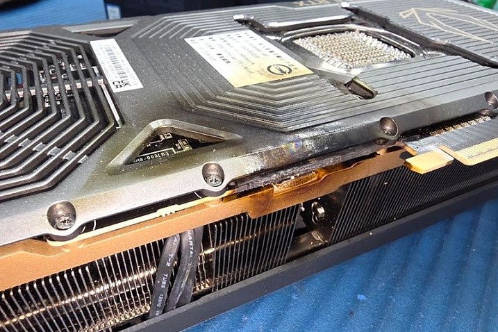  ZOTAC GeForce RTX 5090 загорелась во время игры в Battlefield 6