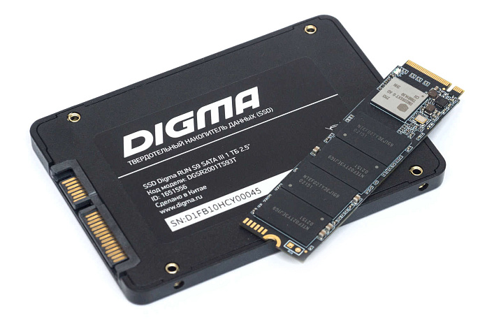Сравнительный обзор SSD-накопителей Digma Run S9 (DGSR2001TS93T) и Mega S3 (DGSM3001TS33T) на 1 ТБ