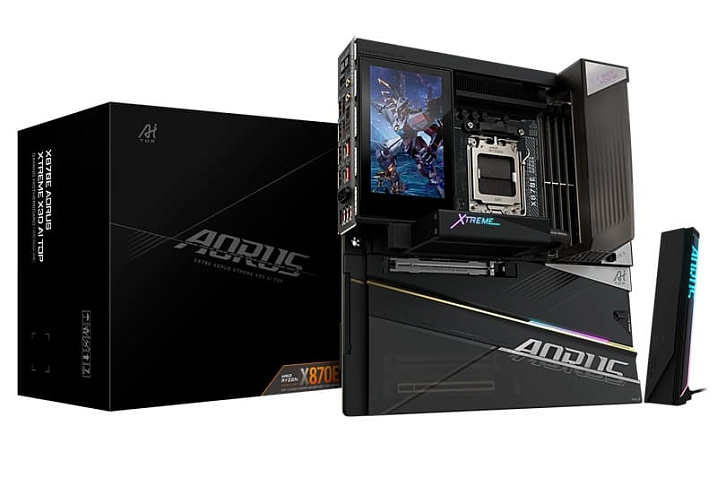 GIGABYTE представила премиальную плату X870E AORUS XTREME X3D AI TOP