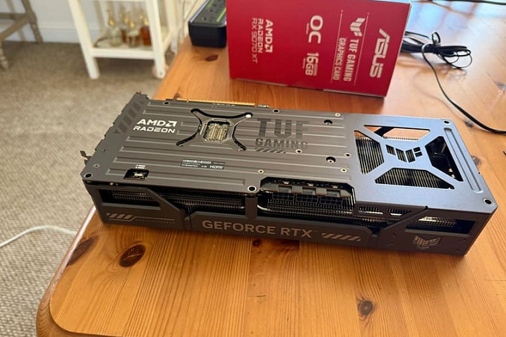 ASUS создала гибридную видеокарту TUF Gaming Radeon GeForce RTX 9070 XT