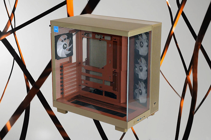 Обзор и тест корпуса Thermaltake View 380 XL TG ARGB в необычной расцветке Gravel Sand