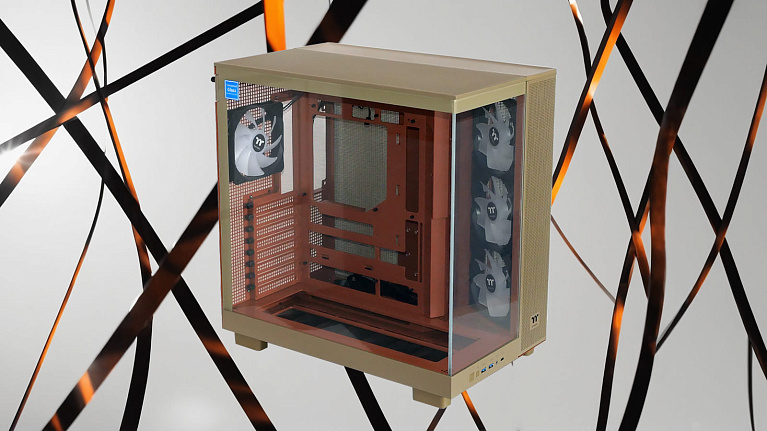 Обзор и тест корпуса Thermaltake View 380 XL TG ARGB в необычной расцветке Gravel Sand