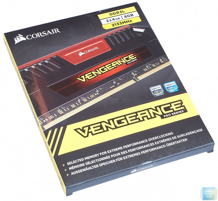 Обзор и тестирование комплекта оперативной памяти 2x4 Гбайт DDR3L-2133 Corsair Vengeance Pro (CMY8GX3M2C2133C11R)