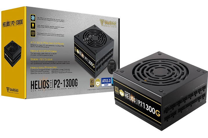 GAMDIAS объявила выходе серии блоков питания HELIOS P2