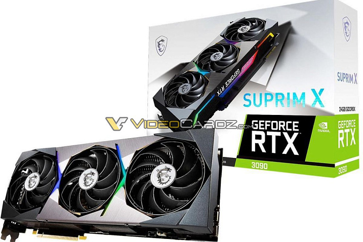MSI расширяет ассортимент видеокарт GeForce RTX 3080 и RTX 3090 серией SUPRIM X