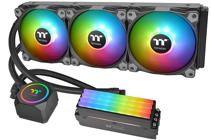 Thermaltake представила первую в мире систему жидкостного охлаждения для процессора и оперативной памяти
