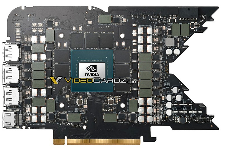 Полноценное изображение печатной платы NVIDIA GeForce RTX 4080 Founder Edition