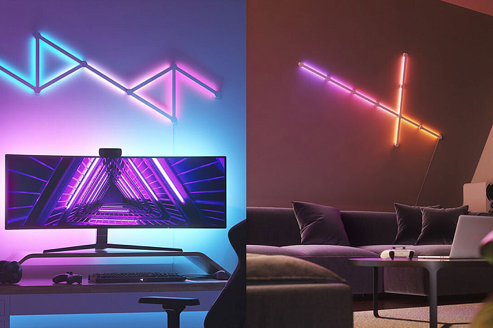 Nanoleaf представила модульную систему RGB освещения Lines