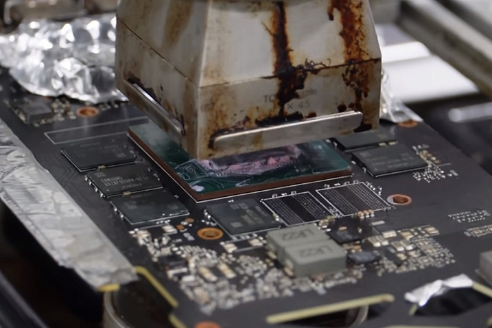 Энтузиасты изменили объем видеопамяти GeForce RTX 3070 до 6 и 12 Гбайт