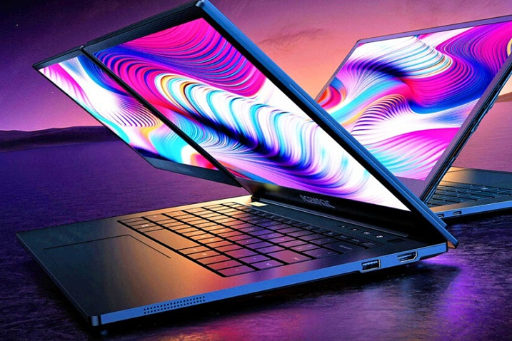 Необычный ноутбук ACEMAGIC X1 с двумя экранами и Core i7-1255U получил ценник $899