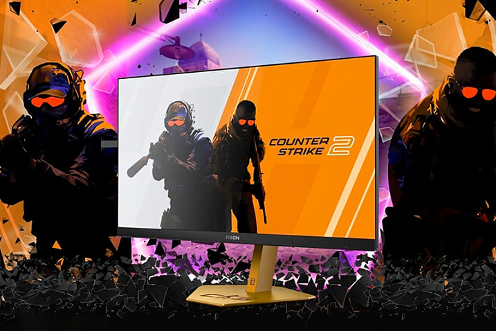 AGON выпустила монитор PRO CS24A с уникальным дизайном, вдохновлённым Counter-Strike 2