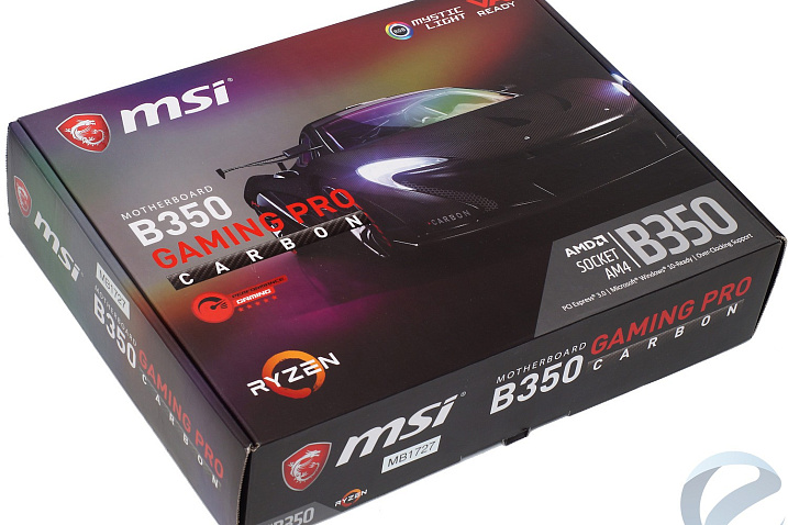 Обзор и тест материнской платы MSI B350 GAMING PRO CARBON