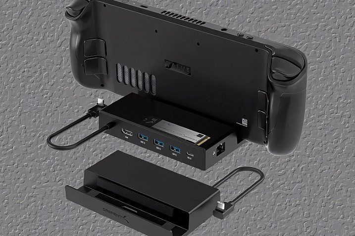 Док-станция Sabrent DS-SDNV для Steam Deck оснащается портом M.2 для второго накопителя