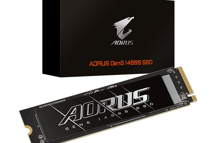 Твердотельный накопитель GIGABYTE AORUS Gen5 14000 официально представлен