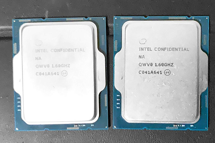 Свежая фотография инженерного образца Intel Alder Lake