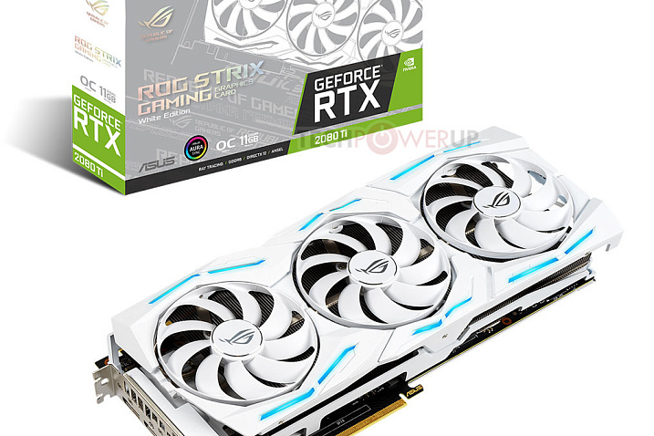 ASUS представила видеокарту ROG Strix RTX 2080 Ti White Edition