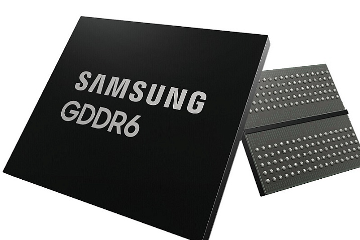 Samsung объявила о выпуске микросхем GDDR6 со скоростью работы 24 Гбит/с