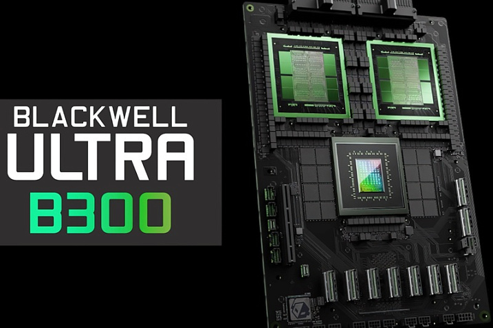 Ускоритель NVIDIA Blackwell Ultra предложит 288 Гбайт памяти HBM3E и теплопакет 1400 Вт