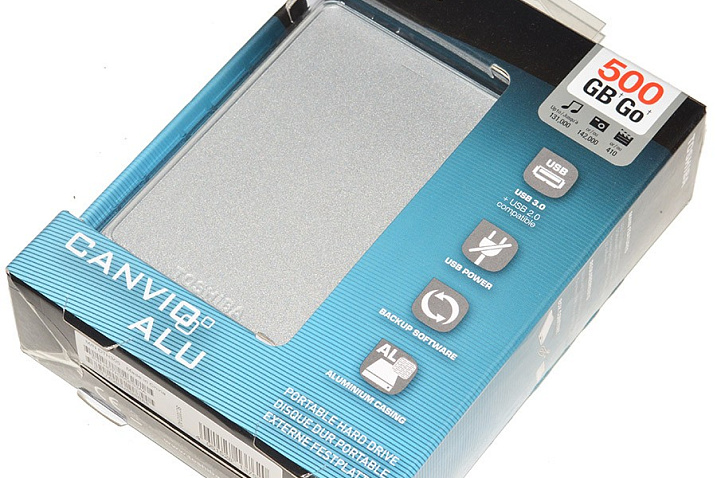 Обзор внешнего жесткого диска Toshiba Canvio Alu 500GB