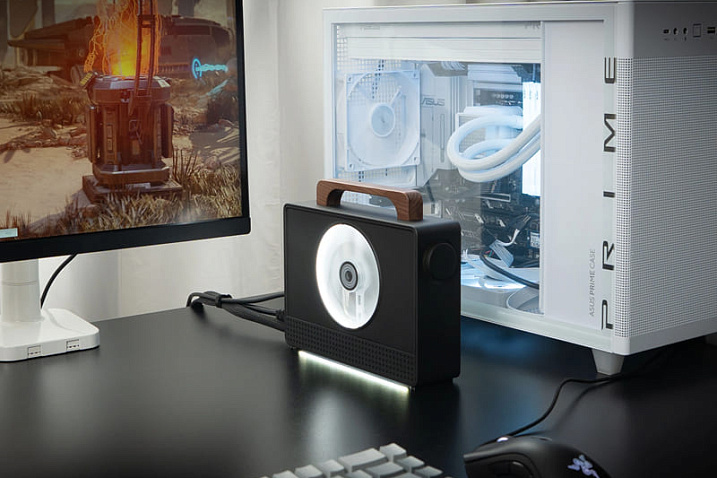 eGPU eGryphon включает в себя RTX 5060 Ti / RTX 5070, встроенный БП и OCuLink с Thunderbolt 5