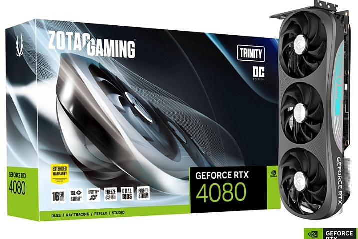Ценник ZOTAC GeForce RTX 4080 Trinity OC достиг $999