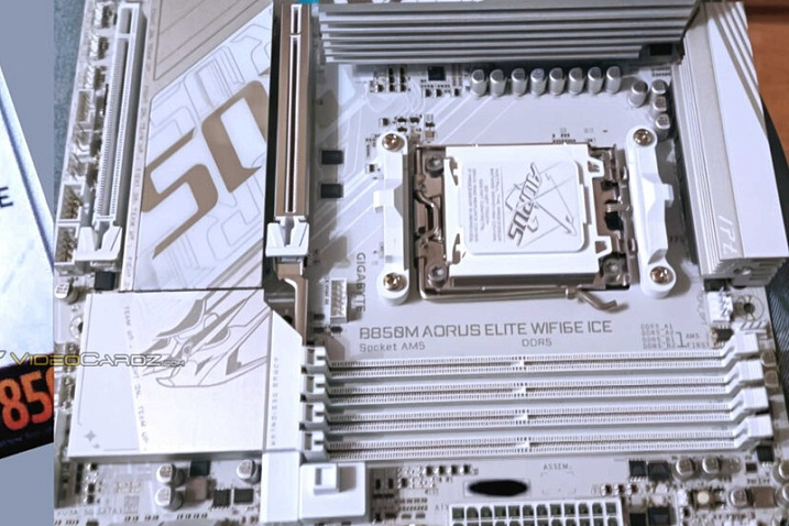 Невыпущенная GIGABYTE B850M AORUS ELITE WIFI6E ICE была продана первому покупателю