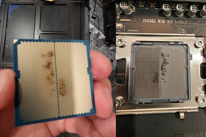 MSI начала расследование инцидентов со сгоревшими Ryzen 7 9800X3D на её платах