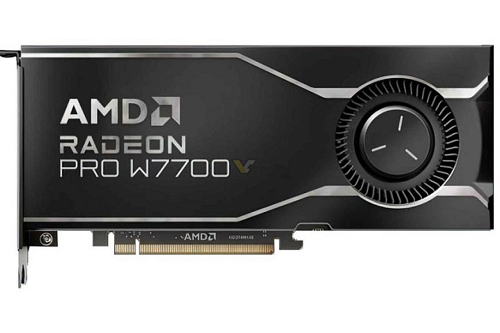 AMD работает над выпуском профессиональной видеокарты Radeon W7700