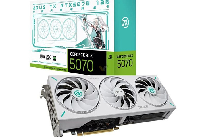 ASUS выпустила видеокарту GeForce RTX 5070 серии TX