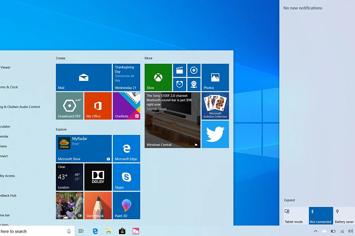 Минимальный объём Windows 10 увеличился до 32 Гбайт