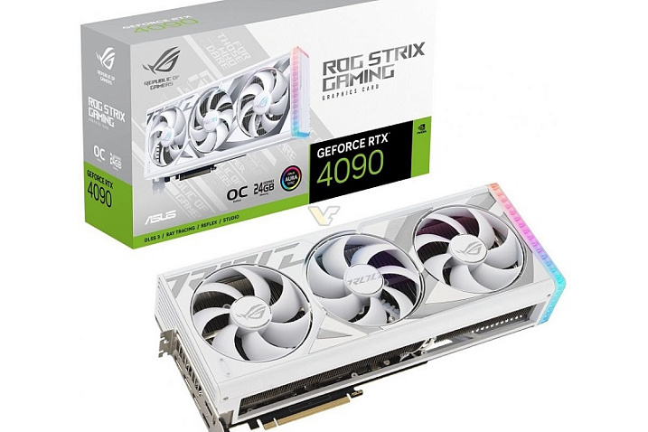 ASUS ROG STRIX GeForce RTX 4090/4080 теперь доступны в белом исполнении