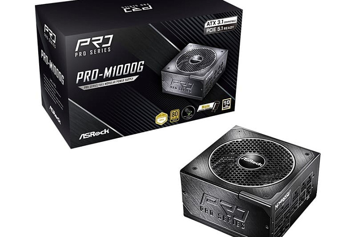 ASRock представила серию полностью модульных блоков питания PRO MG