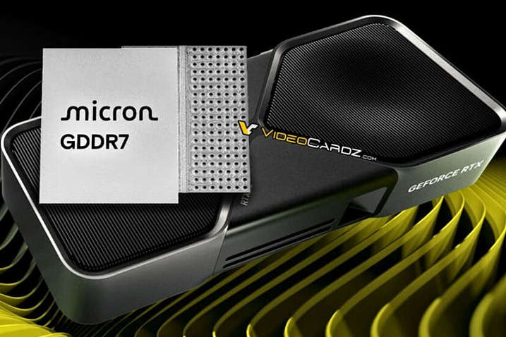 Micron начала поставки памяти GDDR7 для видеокарт GeForce RTX 5000