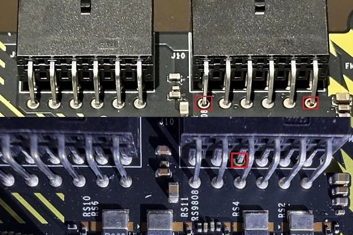 Обозреватели MSI RTX 5090 Lightning Z отмечают некачественную пайку разъёмов питания 12V-2x6