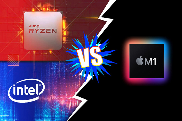 Apple M1 сравнили с процессорами Intel и AMD в тесте Cinebench R23