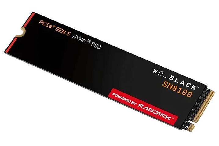Твердотельный накопитель Sandisk WD_BLACK SN8100 появился с объёмом 8 Тбайт