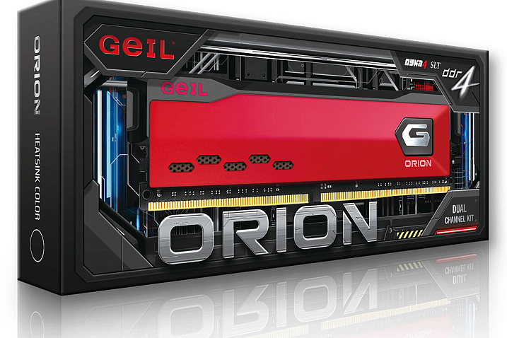 GeIL представила модули оперативной памяти ORION Series DDR4-4000 объемом до 32 ГБайт