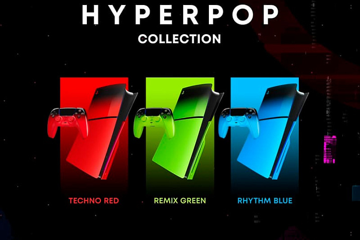 Sony представила коллекцию Hyperpop — боковые панели для PS5 и геймпад DualSense в новых расцветках