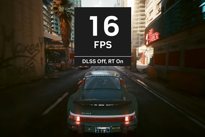 NVIDIA GeForce RTX 4090 выдает 16 кадров в Cyberpunk 2077 с трассировкой пути без DLSS